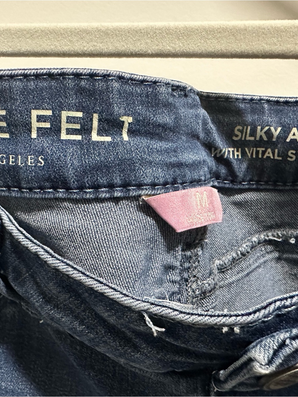 Laurie Felt High-Rise Blue Denim Jeans